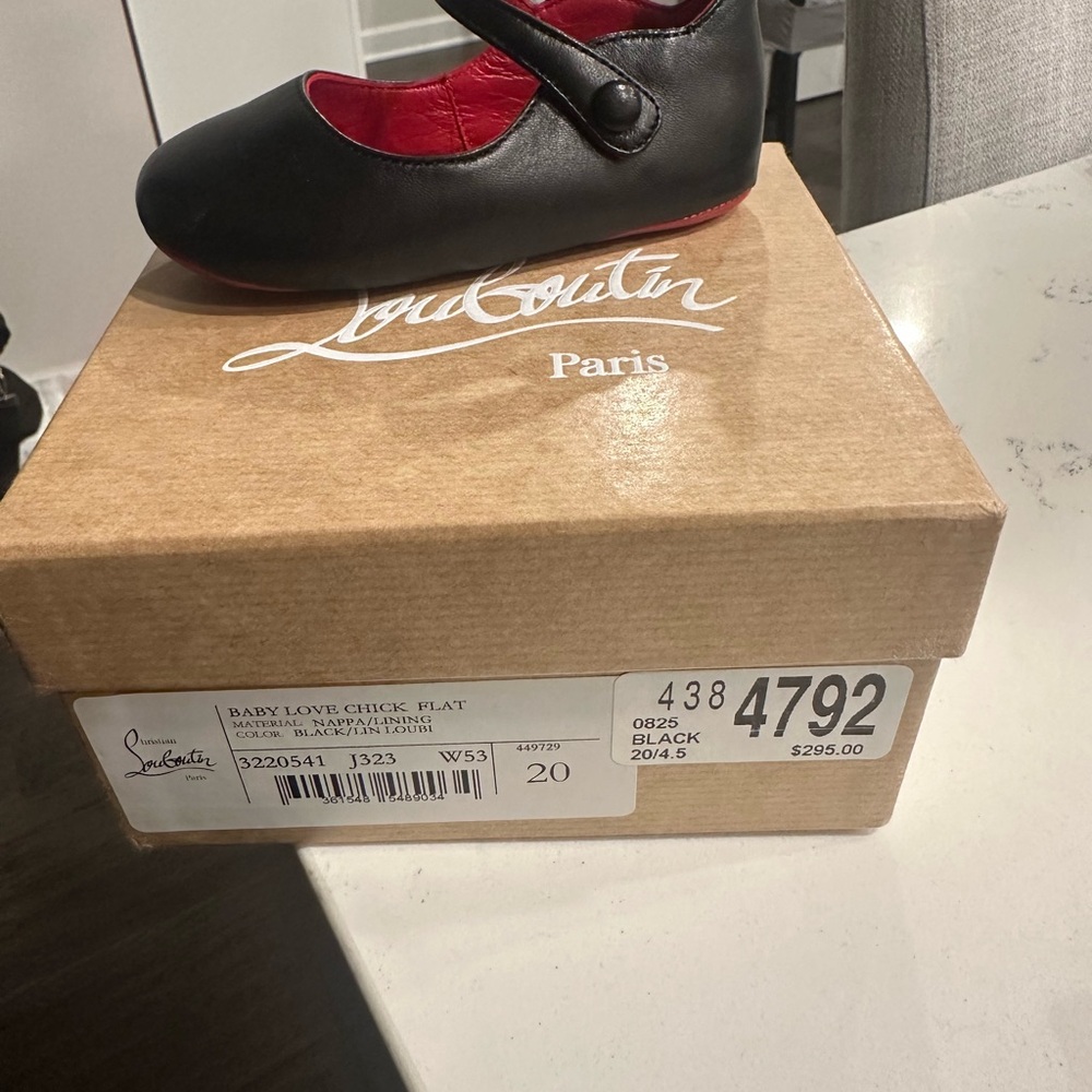 Christian Louboutin Black Baby Love Flats